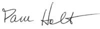 Pam Holt Signature