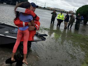 Coast Guard rescue Port Arthur, TX Hurricane Harvey